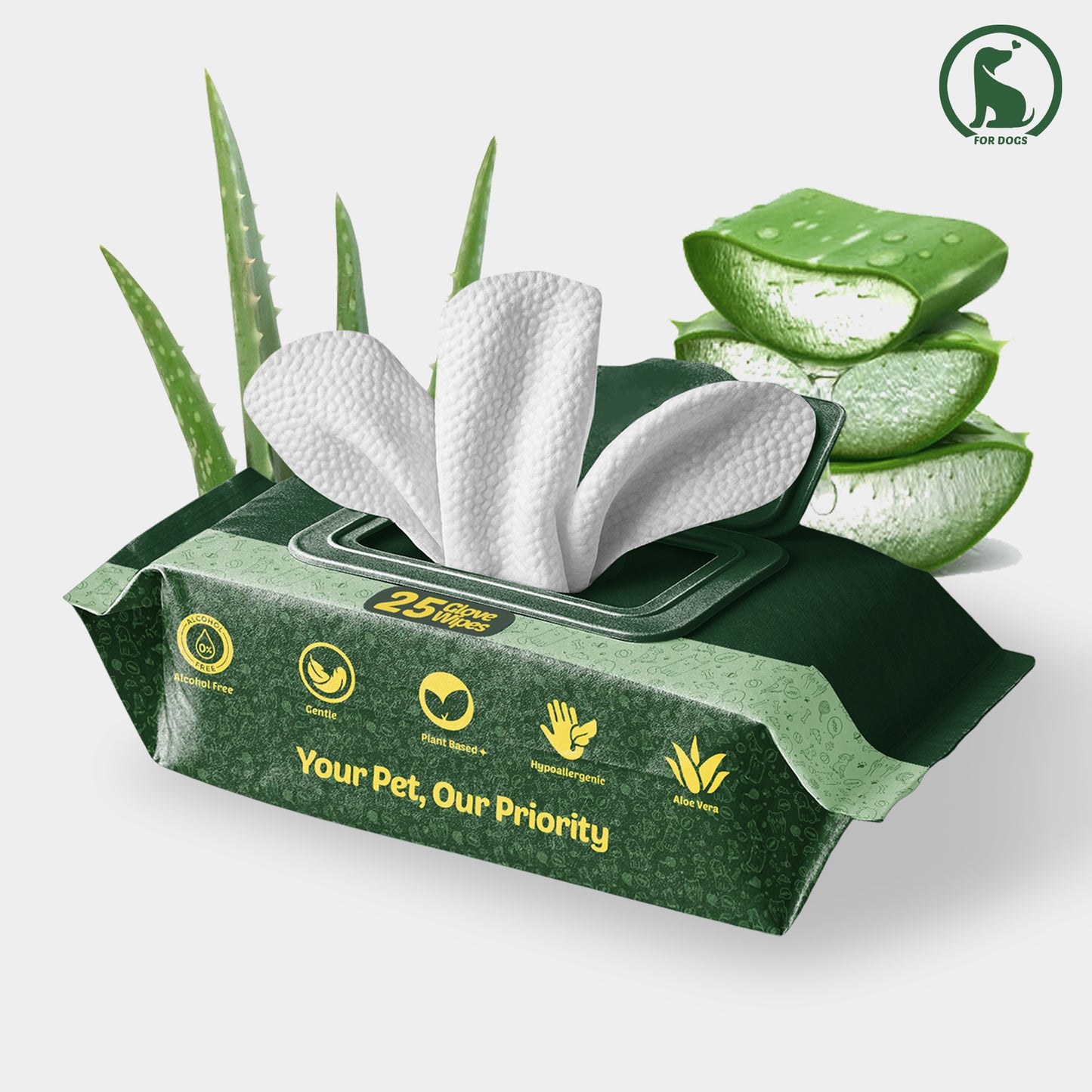 Pet Glove Wipes (25)