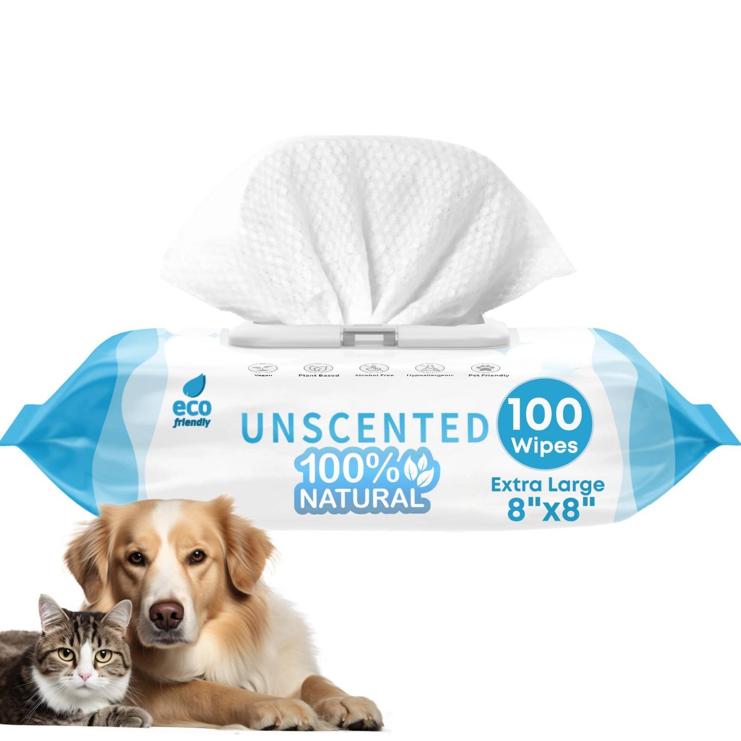 Pet Wipes (100) - Unscented