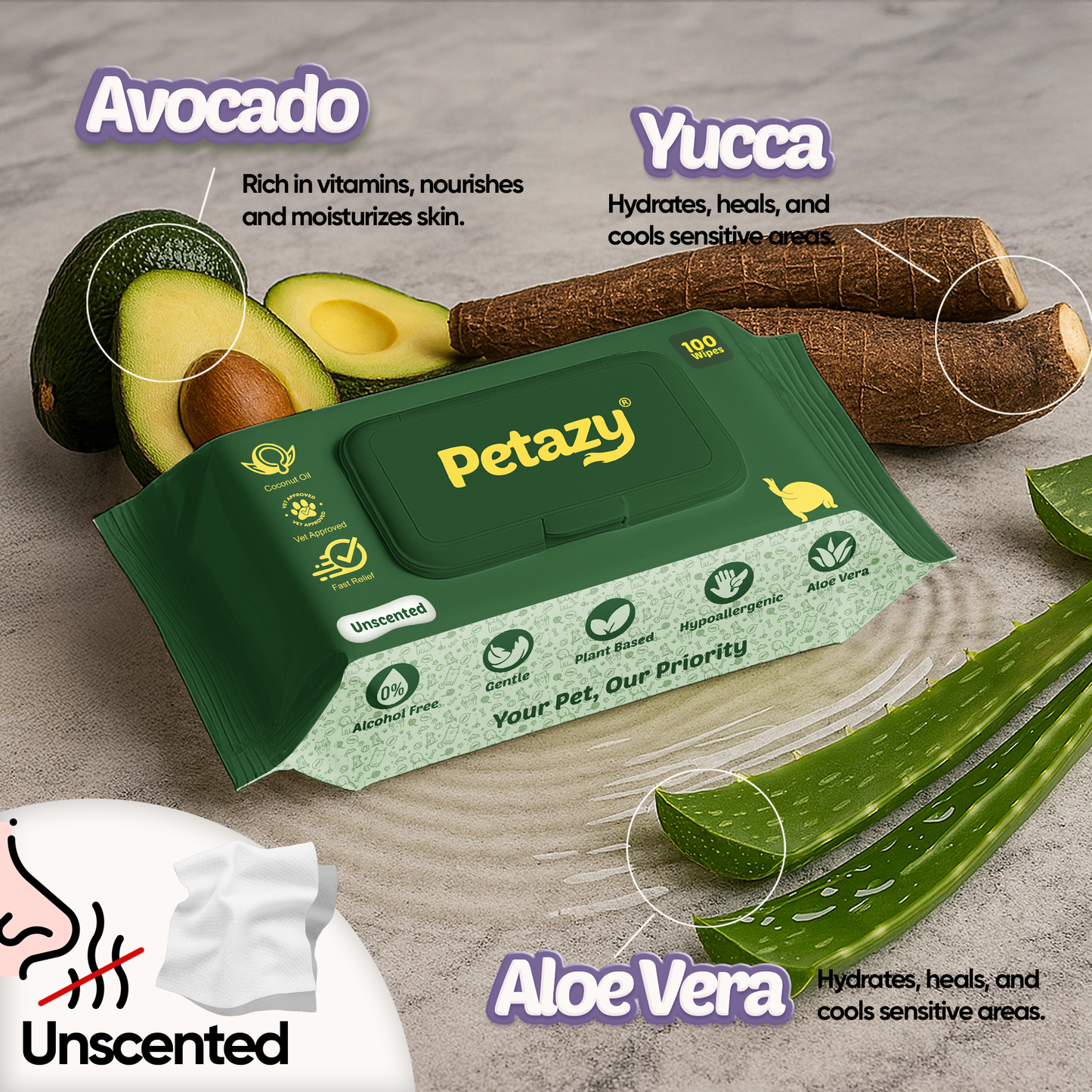 Pet Wipes (400) - Unscented