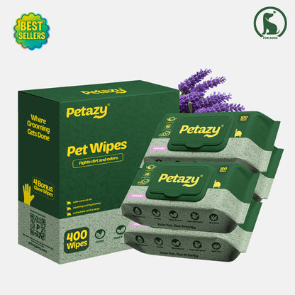 Petazy Dog Wipes — Lavender