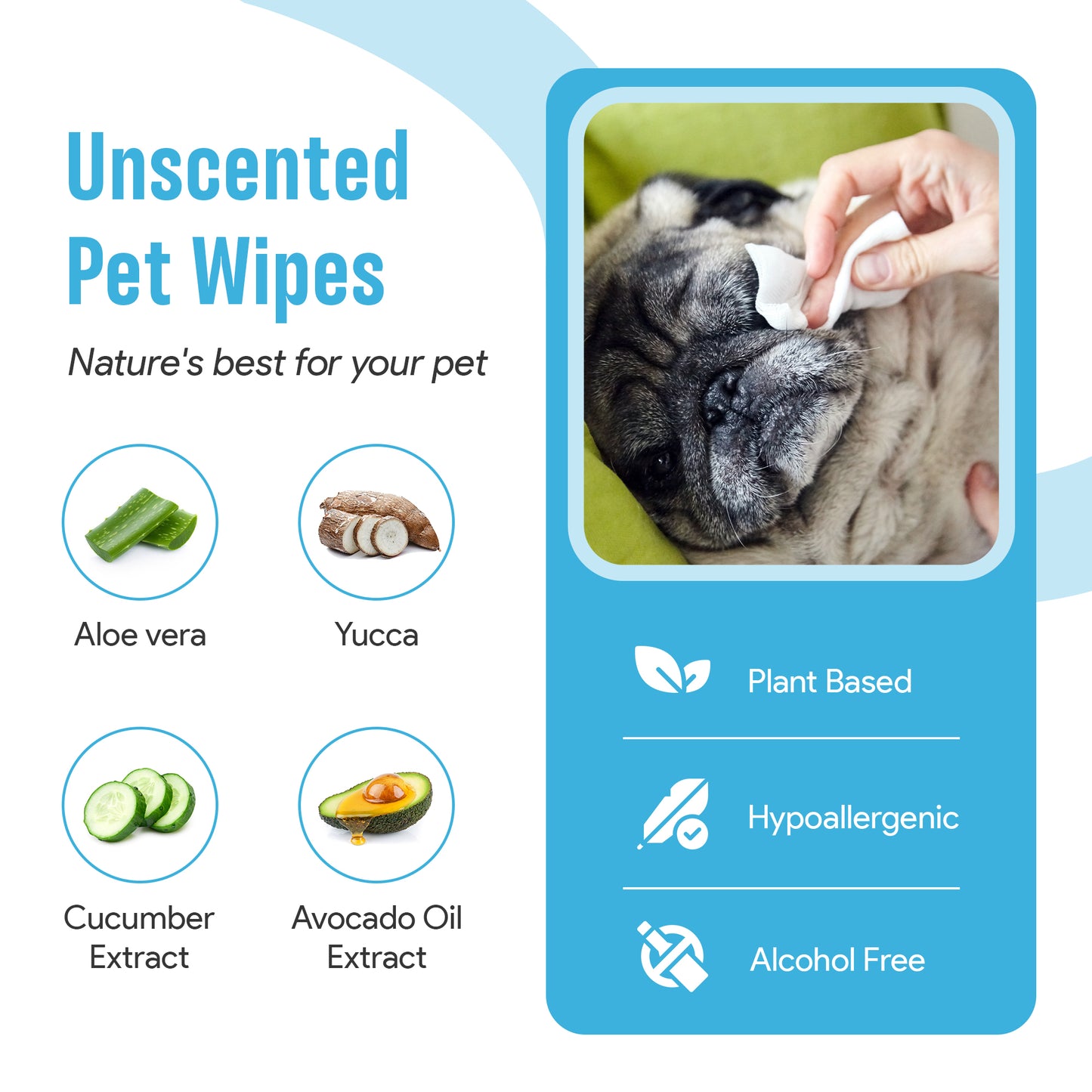 Pet Wipes (100) - Unscented