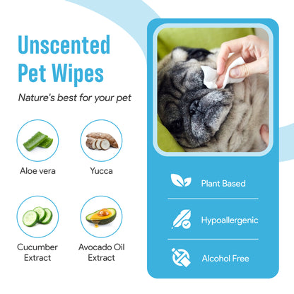 Pet Wipes (100) - Unscented